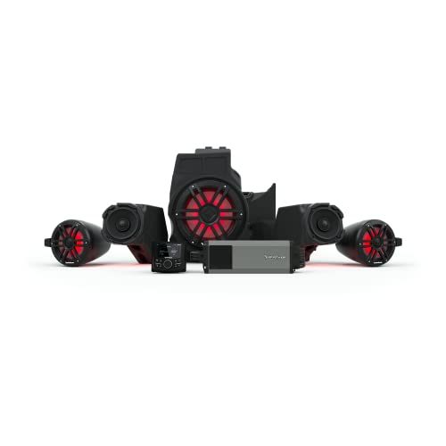 Rockford Fosgate RZR19PXP-STG4 Audio Kit: PMX-2 Receiver, 1500-Watt Amp, Front Speakers, M1 Color Optix Multicolor Lighted 10 Rockford Fosgate RZR19PXP-STG4 Audio Kit: PMX-2 Receiver, 1500-Watt Amp, Front Speakers, M1 Color Optix Multicolor Lighted 10